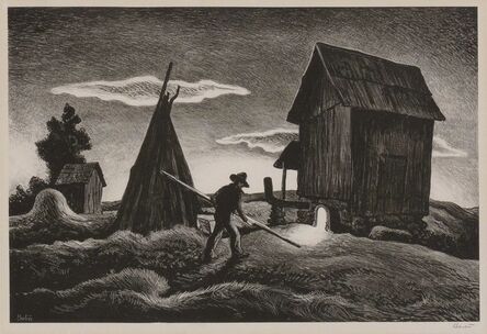 Thomas Hart Benton, ‘Night Firing (F. 57)’, 1943