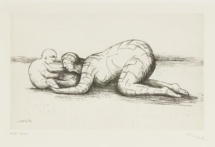 Henry Moore, ‘Mother and Child, PL X’, 1983