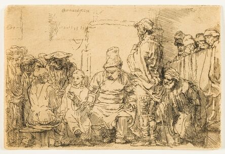 Rembrandt van Rijn, ‘Christ Disputing with the Doctors: A Sketch’, 1652