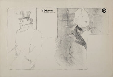 Henri de Toulouse-Lautrec, ‘Oscar Wilde et Romain Coolus – Programme pour Raphaël et Salomé’, 1896