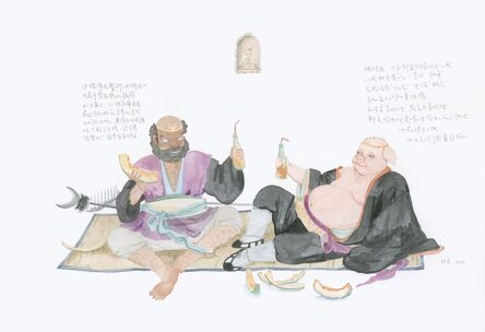 Huang Zhen 黃震 (b.1983), ‘Journey to the West - Zhu Bajie & Sha Wujing ’, 2021