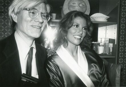 Bob Colacello, ‘Andy Warhol Backstage with Raquel Welch, Interview Cover Girl, After Her Performance in Broadway's Woman of the Year 1981’, 1981