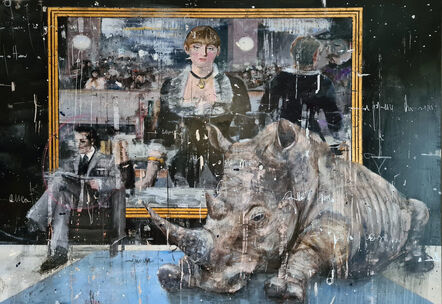 Angelo Accardi, ‘Misplaced 2016 - Manet with a rhino’, 2016