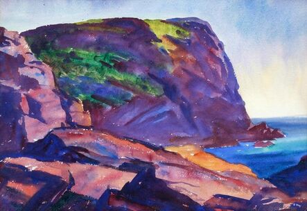 Emil Bisttram, ‘The Cliff- Monhegan’, 1925