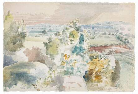 Paul Nash, ‘Landscape Towards Bredon’, 1942