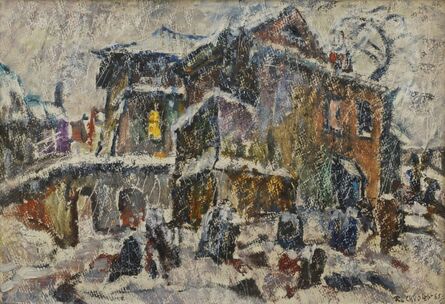 Rafael Chwoles, ‘Houses in the snow’