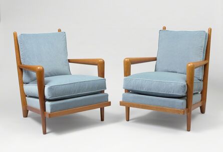 Jean Royère, ‘Two pairs of "ondulation" armchairs’, ca. 1950