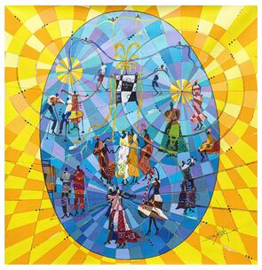 Kelvin Ansong, ‘Oval of Life’, 2022