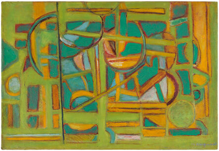 Marie Raymond, ‘Composition vert orange’, 1945