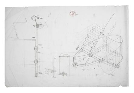 Peter Salter, ‘Staircase detail, part section & axonometric (full size and 1:10)’, 2008