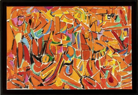 André Lanskoy, ‘Composition orange’, 1975