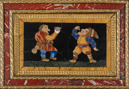 Florence, ‘Three Commesso Panels with Dwarves, Florence, ca. 1660  Smallest ’, ca. 1660