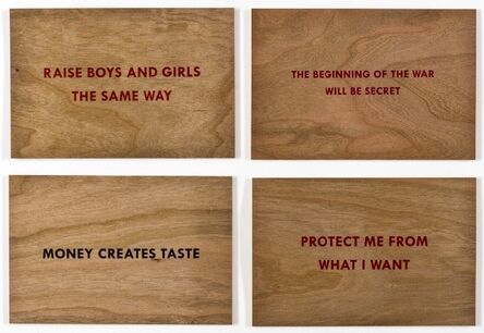 Jenny Holzer, ‘Truisms (set of 4)’, 2018