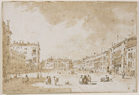 Francesco Guardi, ‘View of Campo S. Polo’, 1790