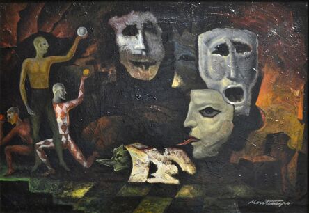 Roberto Nervo Montenegro, ‘Arlequines y máscaras (Harlequins and Masks)’, 1959