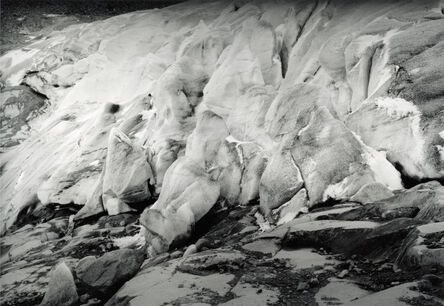 Thomas Joshua Cooper, ‘cold summer evening, collapsing icewall, The Rhone Glacier in retreat, Belvedere, Canton Valais, Switzerland’, 2000/2022