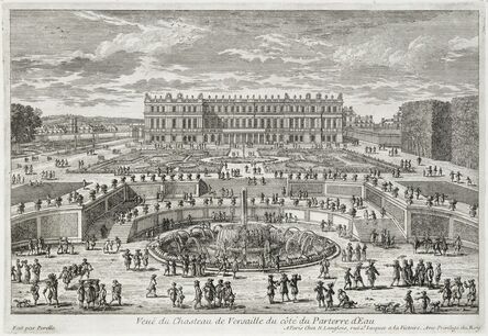 Adam Perelle, ‘Veue du chasteau de Versailles (View of Versailles, garden facade)’, ca. 1680