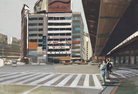 Richard Estes, ‘Japan Street Crossing’, c. 1990