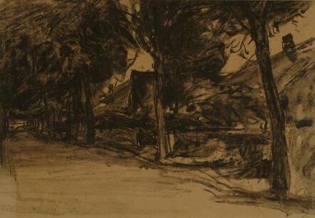 J. Frank Currier (Joseph Frank Currier), ‘Road to Schleissheim’, ca. 1880