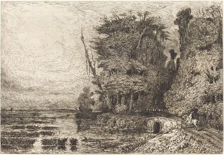 Paul Huet, ‘Orage à la Fin du jour’, 1868