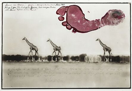 Peter Beard, ‘'Giraffes in Mirage on the Taru Desert' (Kenya)’