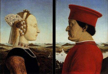 Piero Della Francesca, ‘Battista Sforza and Federico da Montefeltro’, ca. 1474