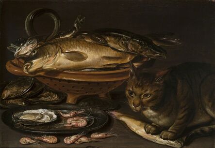 Clara Peeters, ‘Still Life of Fish and Cat’, after 1620