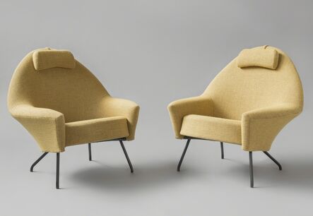 Joseph-André Motte, ‘Pair of armchairs and stool’, 1958