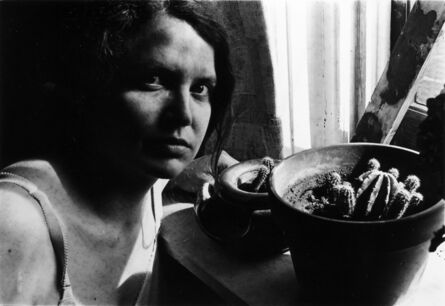 Margo Newmark Rosenbaum, ‘Self  Portrait with Cactus’, ca. 1970