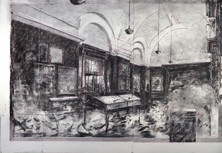 William Kentridge, ‘Drawing for City Deep (Johannesburg Art Gallery Interior)’, 2020