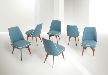 Melchiorre Bega, ‘six chairs, Bologna’, 1956