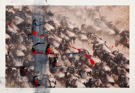 Andrew Levitas, ‘Wildebeest Stampede’, circa 2007