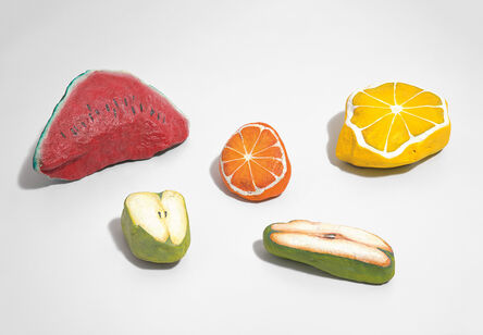 Nicolas Party, ‘Five works: (i) Blakam's stone (watermelon); (ii) Blakam's stone (lemon); (iii) Blakam's stone (orange); (iv) Blakam's stone (pear); (v) Blakam's stone (apple)’, 2012