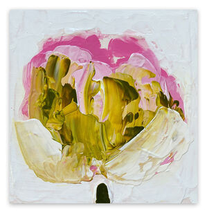 Green, Gold, Pink (Abstract Painting)