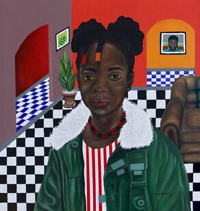Daniel Oguche Junior, ‘Girl in Green’, 2023