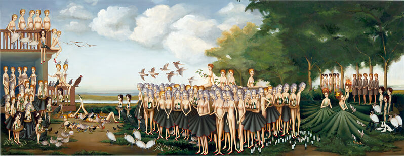 Sandra Scolnik, ‘Landscape I’, 2004-2005, Painting, Oil on wood panel, Phillips