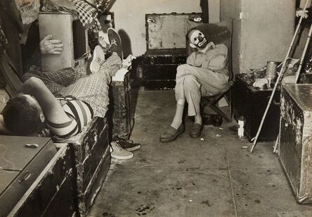 Weegee, ‘Dressing room behind the circus ring, Ringling Brothers and Barnum & Bailey Circus’, 1944