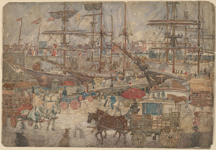 Maurice Brazil Prendergast, ‘Docks, East Boston’, 1900/1904