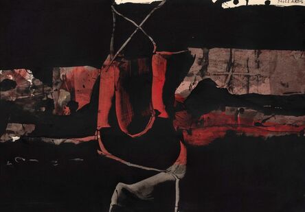 Manolo Millares, ‘Sin título’, 1961