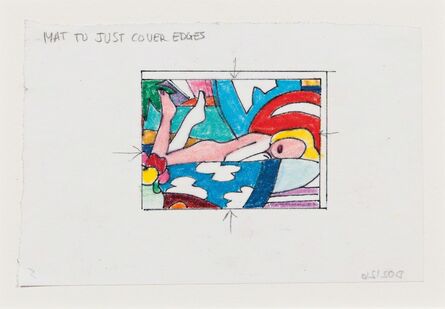 Tom Wesselmann, ‘Study for Sunset Nude (Two Legs Up)’