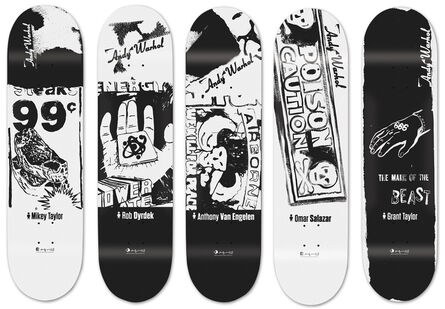 Andy Warhol, ‘Ads Series skateboards set of 5’, 2012