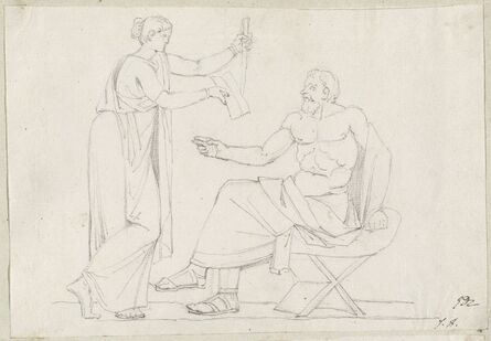 Jacques-Louis David, ‘Socrates and Diotime’, 1775/80