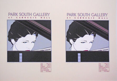 Patrick Nagel, ‘Park South Gallery at Carnegie Hall-Rare Double Print Edition’, 1979