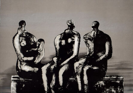 Henry Moore, ‘Three Seated Figures with Children’, 1973