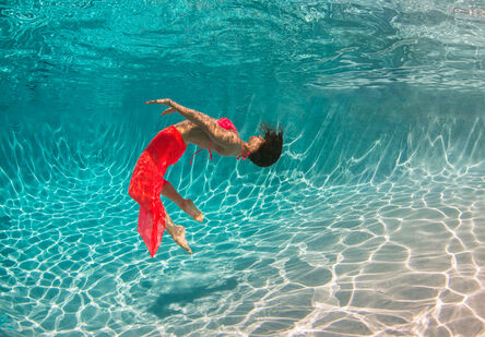 Alex Sher, ‘Flurry (underwater nude photograph - archival pigment print 1/24 on paper 24”x36”)’, 2013