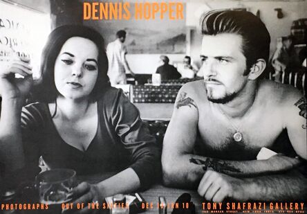 Dennis Hopper, ‘Dennis Hopper Out of the Sixties exhibition poster (Dennis Hopper Biker Couple)’, 1986