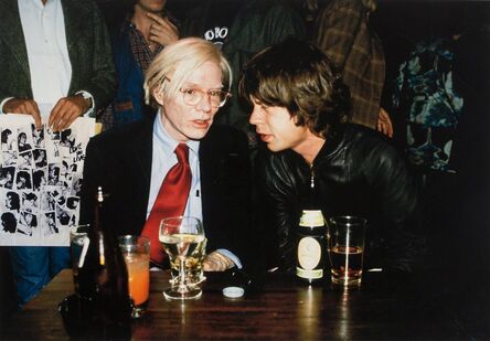 Richard E. Aaron, ‘Mick Jagger and Andy Warhol’, 1977-printed later