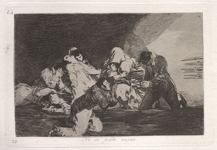 Francisco de Goya, ‘No se puede mirar (One Can't Look)’, published 1863