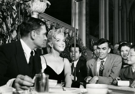 Eve Arnold, ‘Press Conference with Marilyn Monroe and Laurence Olivier, New York, Waldorf Astoria Ballroom’, 1956