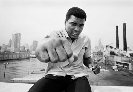 Thomas Hoepker, ‘Muhammad Ali (Right Fist Skyline)’, 1966